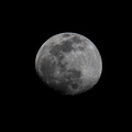 La lune vue de Solliès-Pont, 7 mars 2020